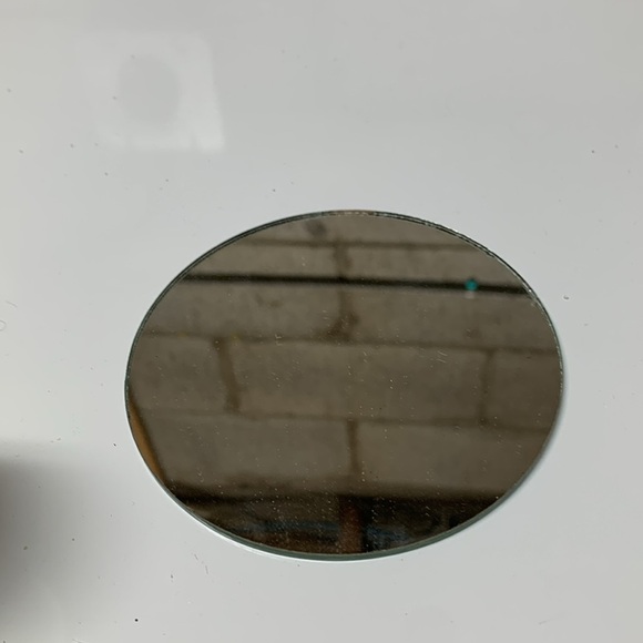 Vintage Metal Snail Candle holder w/ vanilla candle and mirror - Picture 7 of 9